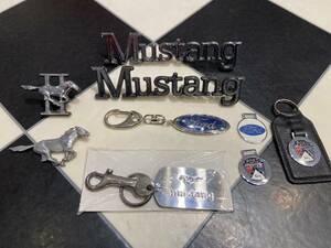 ◇フォード FORD マスタング MUSTANG エンブレム キーホルダーセット◇