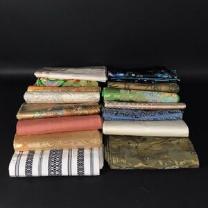 ER0205-5-3 double-woven obi summarize remake kimono small articles kimono small articles handmade materials peace pattern retro antique 120 size 