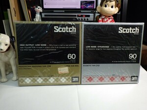 【NEW！新品未開封】【2-SET￥1,000 Start！】【Reel to reel tape 7inch｜4TRACKオープンリール】SCOTCH HIGH OUTPUT/LOW NOISE 60 & ～