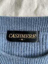 カシミヤ100% CASHMERE メンズニットセーター M_画像5