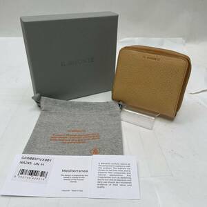 新品 IL BISONTE イルビゾンテ 財布 二つ折り レザー 箱・袋付き B27-70