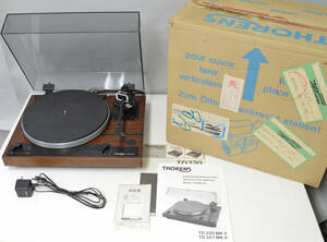 状態不明/現状品 THORENS/トーレンス レコードプレーヤー TD320MKII 元箱付、美品 独製 フローティングサスペンション ys063