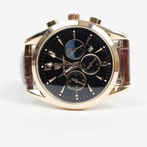 メンズ腕時計 本革 バンド ゴールド メッキ デイト表示 カジュアル ビジネス 新品 未使用 送料無料 T01-GL 1円 1_画像4