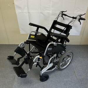 【中古】 リクライニング（介助）車椅子 ミキ MiKi ティルト＆リクライニング TRシリーズ TRC-2 介護用品 移動《洗浄済み》