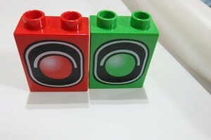 #692 Lego Duplo блок принт детали сигнал # особый детали электропоезд дорога 