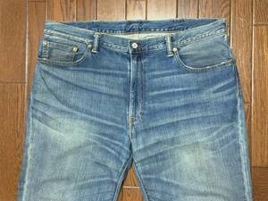 リーバイス Ｌｅｖｉ’ｓ ５０２ ひげ落ち ブルー ジーンズ ｗ４０ ビッグサイズ 大きい デニム パンツ 縦落ち ユーズド加工 ジーパン