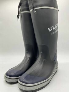  free shipping gray M size super light weight rubber boots .. rubber LM-04 25~25.5cm new goods rain boots 