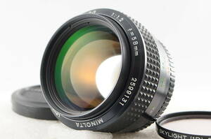 ★超美品★ MINOLTA ミノルタ MC ROKKOR-PG 58mm F1.2 付属品付★清潔感溢れる綺麗な外観! カビ・濃クモリなし! 細かく動作確認済!