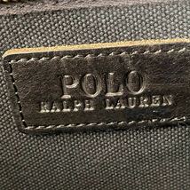 ⑧ BN3338■Polo Ralph Lauren ポロ ラルフローレン キャンバス　トートバッグ ブラック_画像8