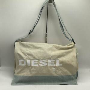 ★BN3073□DIESEL ディーゼル メッセンジャーバッグ ショルダーバッグ デニム デカロゴ メンズ