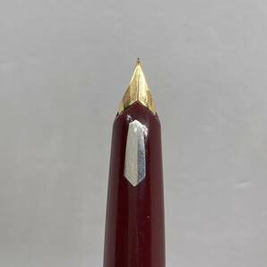 PE1697□PILOT パイロット 万年筆 ペン先 14K シルバー×レッド 筆記未確認 レトロ ヴィンテージの画像6