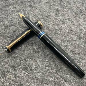 PE1634□Montblanc モンブラン 万年筆 no.22 ブラック ウイングニブ 2桁シリーズ 筆記未確認 レトロ ヴィンテージ 吸入式 インク窓