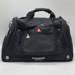 ⑫BN3529● le coq sportif ルコック ボストンバッグ ゴルフバッグ 2層式 ブラック ナイロン