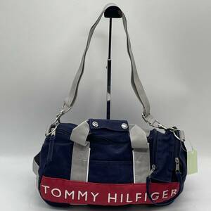 ★BN3469□TOMMY HILFIGER トミーヒルフィガー 2WAY ボストンバッグ ショルダーBAG ネイビー グレー