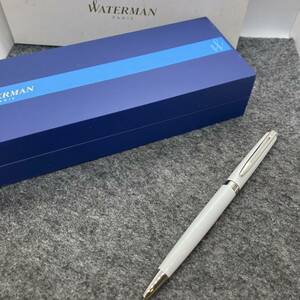 PE1819□WATERMAN ウォーターマン ツイスト式 ボールペン メトロポリタン ホワイト 筆記確認済み 箱付き