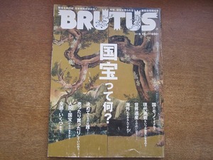 1902KK●BRUTUS ブルータス 624/2007.9.15●国宝って何？ 狩野永徳 雪舟 長谷川等伯 俵屋宗達 尾形光琳 仏像 神道 絵巻 仏画 茶碗 建築