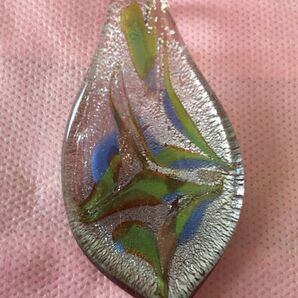 水晶玉6.5ミリネックレス ガラス工芸 ペンダント 涼しげです。 水晶珠6.5ミリ ネックレス.セットで。新品未使用です。