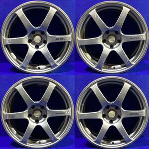 前後異サイズ＊ヨコハマ AVS MODEL T6＊18インチホイール＊18x8J(9J)/オフセット+38(+45)/PCD114.3-5H＊4本セット