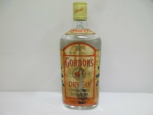 ゴードン ドライジン GORDON'S DRY GIN 750ml 94.6PROOF 未開栓 古酒 ラベル破れ有り/B35235