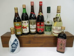 8本セット 中国酒・韓国酒・その他(紹興酒,花彫酒,古越龍山,老酒,蒙古王,ライチ酒等) 500-750ml 13.5-38% 未開栓 古酒 1円スタート/2-13-4