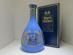 ホワイト&マッカイ セラミック デキャンタ 陶器 750ml(1260g) 43% WHYTE&MACKAY CERAMIC DEANTER スコッチ 未開栓 古酒 箱付 /B35516