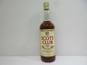 スコッツクラブ 5年 SCOTS CLUB 750ml 43% ファイネスト オールド スコッチウイスキー 未開栓 古酒/A38264