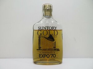 1円スタート♪ サントリー ゴールド エキスポ70 ベビーボトル SUNTORY GOLD EXPO'70 180ml 42% 国産 1級 未開栓 古酒/A33866