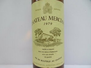 シャトー メルシャン 1979 白 CHATEAU MERCIAN 720ml 14%未満 日本ワイン 未開栓 古酒/A38221