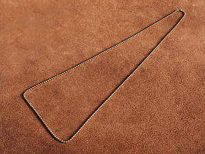 真鍮ボールチェーン ネックレス（幅2mm 60cm）ブラス ペンダント アクセサリー メンズ レディース コネクター パーツ ハンドメイド