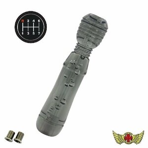 MADMAX トラック用品 DENMAシフトノブ 泡 200mm スモーク UD 久遠 クオンQUON用/変換アダプター付【送料800円】