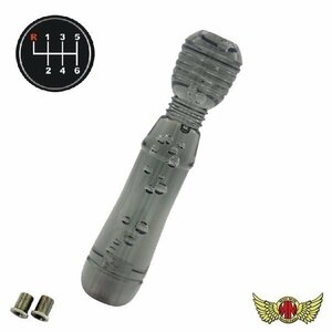 MADMAX トラック用品 DENMAシフトノブ 泡 200mm スモーク UD ビックサム用/変換アダプター付【送料800円】