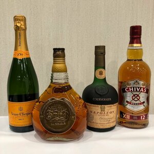 ■【買取まねきや】古酒 未開栓 ナポレオン ヴーヴクリコ シーバスリーガル スウィング 計4点■