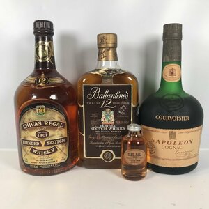 ■【買取まねきや】古酒 未開栓 バランタイン 12年 ナポレオン シーバスリーガル 8年 ニッカ ウイスキー 特級 計4点■