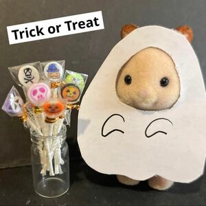 ミニチュア　ハンドメイド　ハロウィン　セール　小瓶付き　キャンディ　ドールハウス　ねんどろいど　シルバニア　お人形　おままごと