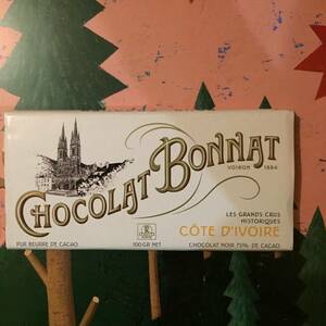 ◇チョコレート フランス ◇ BONNAT ボナ COTE D'IVOIRE コートジボワール ブラック 75％