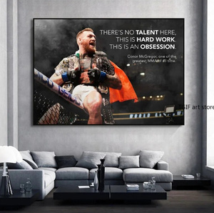  C1082 コナー・マクレガー Conor McGregor UFC 格闘技 キャンバスアートポスター 50×70cm イラスト インテリア 雑貨 海外製 枠なし