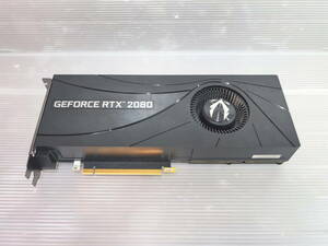 RTX 2080 外排気 ブロワ ZOTAC nvidia GAMING GEFORCE RTX2080 8GB 256BIT GDDR6 ZT-T20800A-10P グラボ 動作確認済み 訳アリ