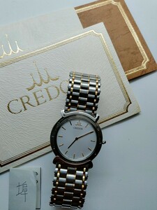 SEIKO CREDOR セイコークレドール　メンズ腕時計1本（ベゼル無し）　可動品（埠） 型番5A74-0050 取扱い説明書付属