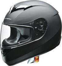 未使用■リード工業(LEAD) バイクヘルメット フルフェイス STRAX SF-12 マットブラック Mサイズ(57-58cm未満)_画像1