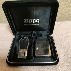 ZIPPO オイルライター アメリカン クラシック No.0780 SILVER PLATED リミテッド エディション キーホルダー付 火花確認済 【匿名】