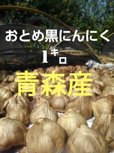 ☆青森産 送料無料☆ おとめ黒にんにく1キロ ◇福地ホワイト六片種使用◇ 黒ニンニク にんにく ニンニク