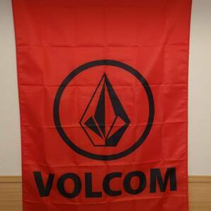 VOLCOM ボルコム 特大フラッグ バナー  レッド 90cm×150cm 新品未使用の画像2