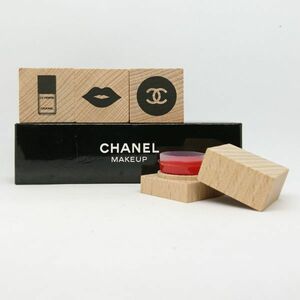 シャネル CHANEL MAKEUP 木製 スタンプ 3点セット 朱肉付 ☆送料220円