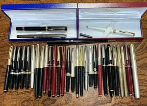 1円スタート ジャンク 万年筆 まとめPILOT PLATINUM SAILOR SHEAFFER WATERMAN 等 送料無料