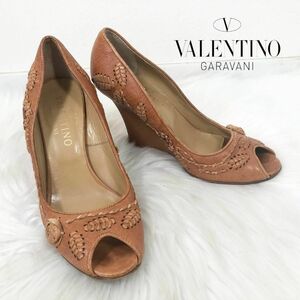 VALENTINO GARAVANI ヴァレンティノ 刺繍 レザー パンプス