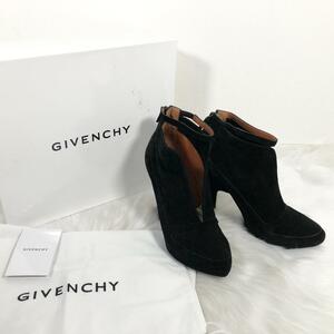 ジバンシー GIVENCHY スエード ブーティー ショートブーツ