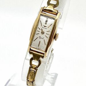 TAKANO Opal 14K 14金 腕時計 手巻き ブレスウォッチ 蛇腹 レクタンギュラー ゴールド 金 アンティーク ヴィンテージ タカノ オパール D117