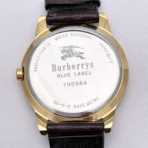 BURBERRYS BLUE LABEL バーバリーブルーレーベル 腕時計 ウォッチ ノバチェック クォーツ quartz 金 ゴールド P9_画像8