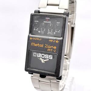 レア BOSS ボス metal Zone メタルゾーン mt-2 腕時計 ウォッチ クォーツ quartz 黒 ブラック エフェクター P12