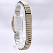 SEIKO セイコー 4N21 2080 腕時計 ウォッチ レクタンギュラー クォーツ quartz 金 ゴールド P43_画像5